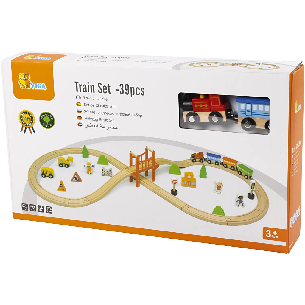 VIGA Joonis 8 raudteekomplekt, 39 osa/ 1 pakk - Image 2