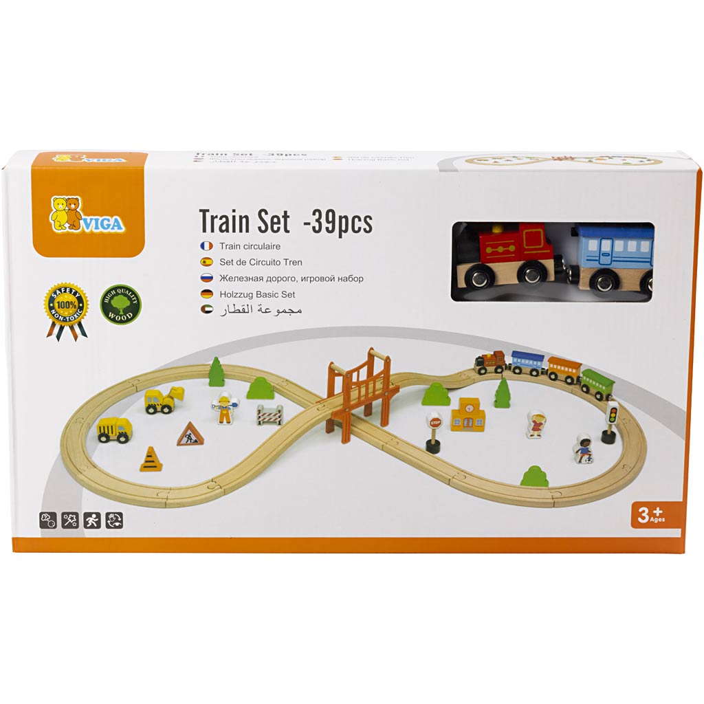 VIGA Joonis 8 raudteekomplekt, 39 osa/ 1 pakk - Image 3