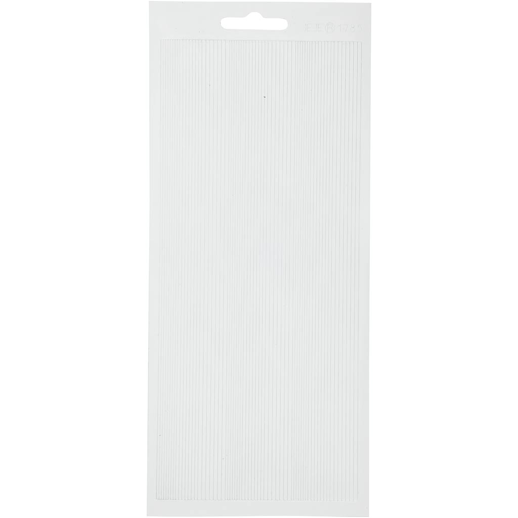 Kleebised, äärised, leht 10x23 cm, valge, 1 leht