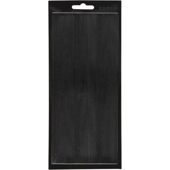 Kleebised, äärised, leht 10x23 cm, must, 1 leht