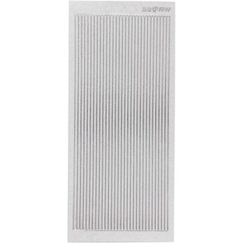 Kleebised, äärised, leht 10x23 cm, hõbedane, 1 leht