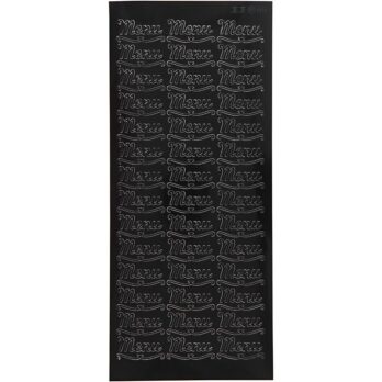 Kleebised, menüü, leht 10x23 cm, must, 1 leht