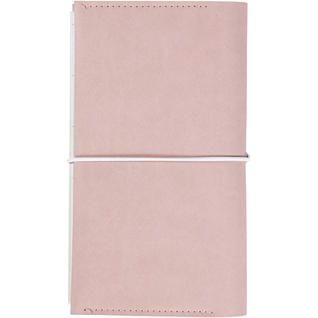 Planner, suurus 10x18x1,5 cm, elastne sulgemine, roosa, 1 tk - Image 4
