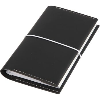 Planner, suurus 10x18x1,5 cm, elastne sulgemine, must, 1 tk
