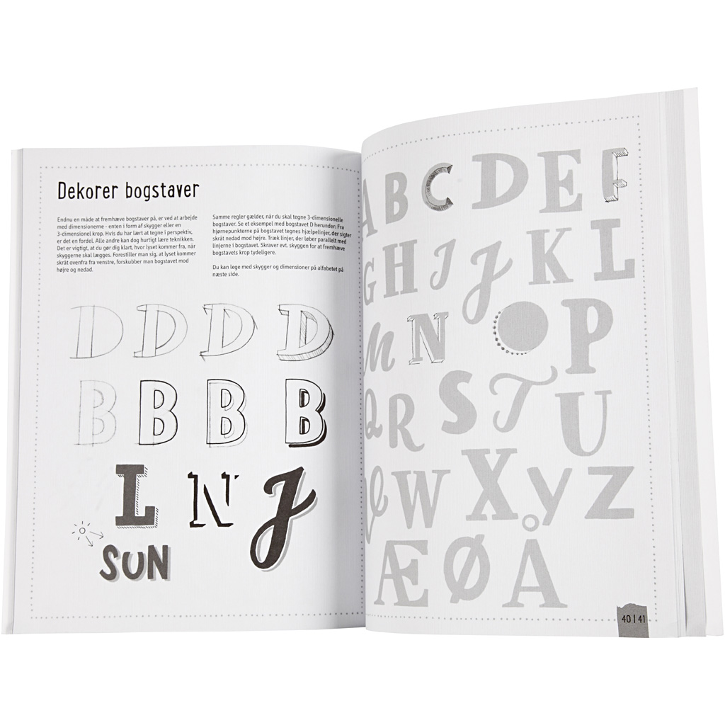 Käekirjutus - Harjutused, suurus 21x28 cm, paksus 1 cm, lehekülgede arv 63, 1 tk, taani keelne tekst - Image 3