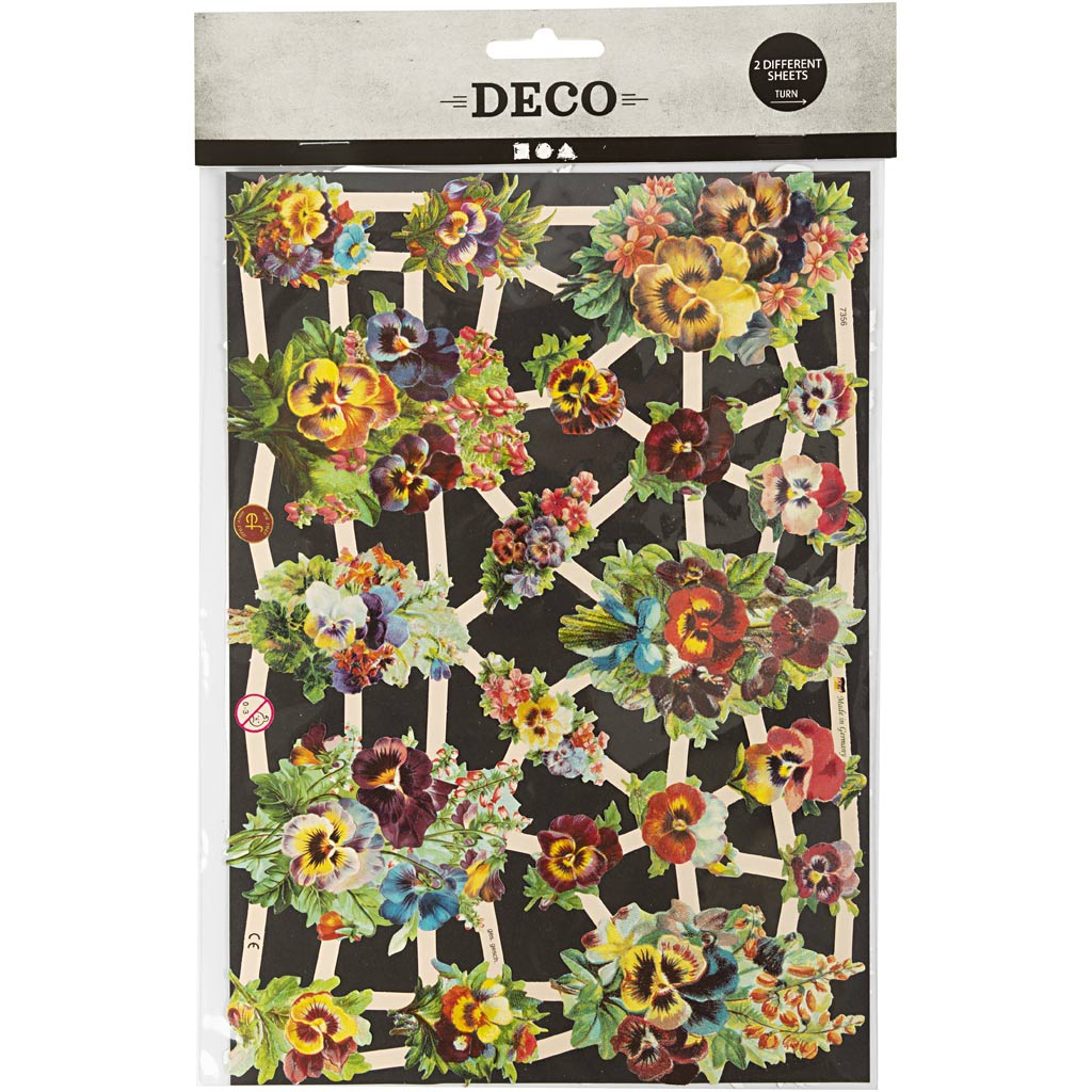 Vintage väljalõiked, paanika, leht 16,5x23,5 cm, 2 lehte/ 1 pakk - Image 2