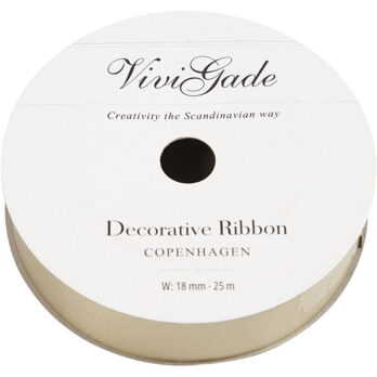 Kummipael, W: 18 mm, matt, kuldne, 25 m/ 1 rull