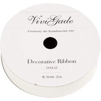 Kummipael, W: 18 mm, matt, valge, 25 m/ 1 rull