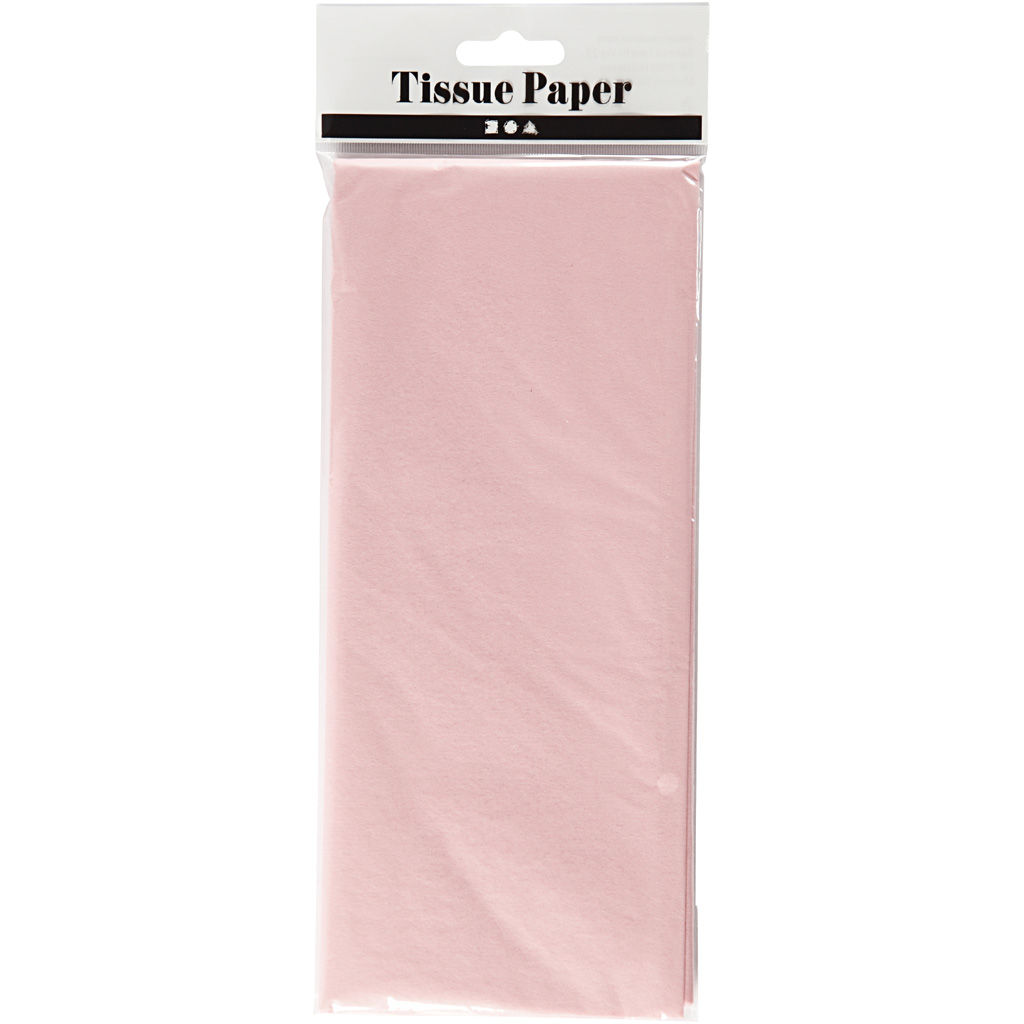 Paber, leht 50x70 cm, 17 g, heleroosa, 10 lehte/ 1 pakk - Image 2