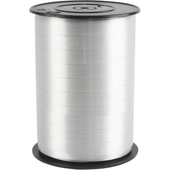 Kummipael, W: 10 mm, läikiv, hõbedane, 250 m/ 1 rull