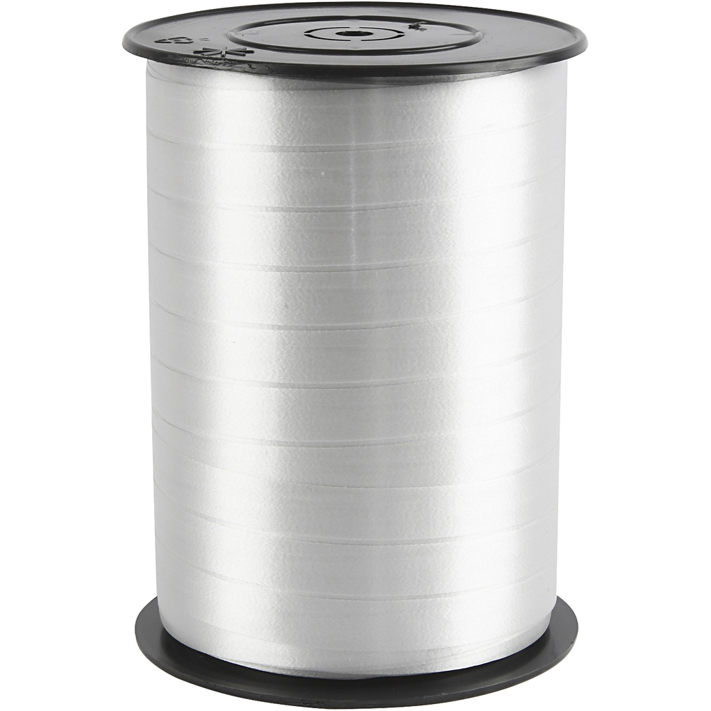 Kummipael, W: 10 mm, läikiv, hõbedane, 250 m/ 1 rull