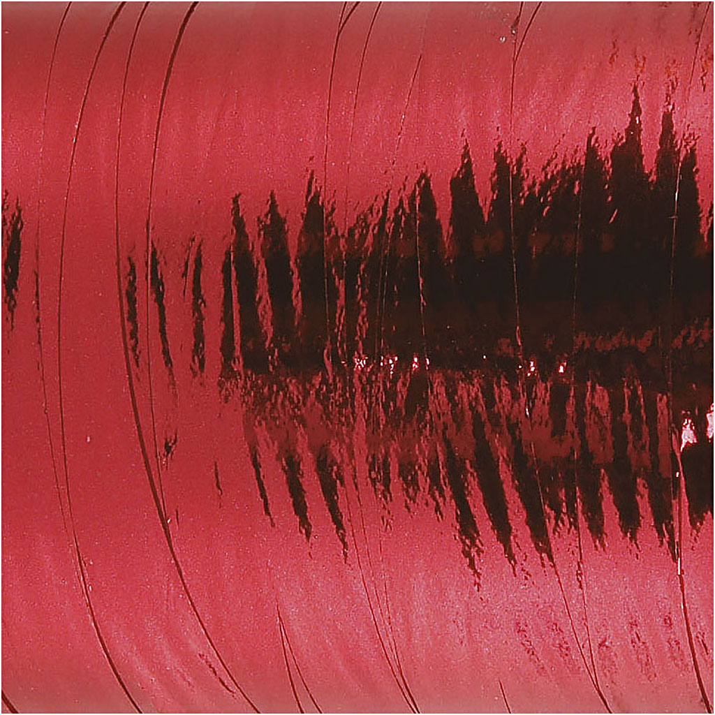 Kummipael, W: 10 mm, läikiv, punane metalne, 250 m/ 1 rull - Image 2