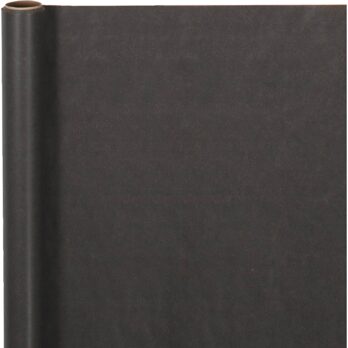 Pakkepaber, W: 38 cm, 70 g, must, 5 m/ 1 rull