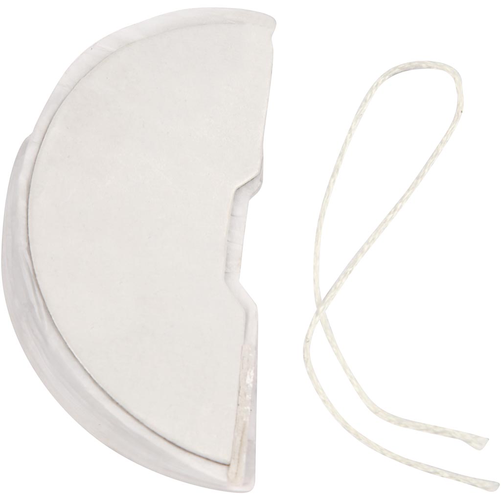 Meekärg-ornament, diameeter. 8 cm, valge, 10 tk/ 1 pakk - Image 3