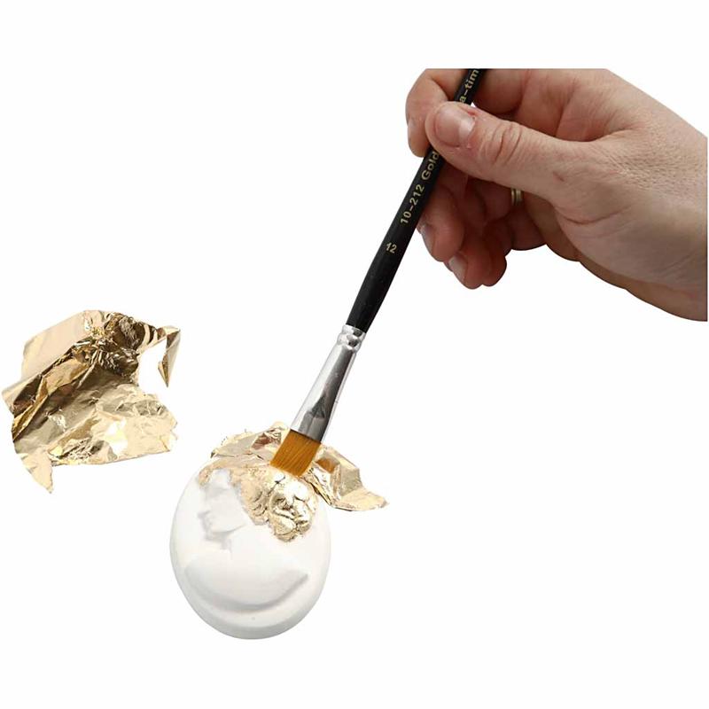 Metalli imitatsioonileht, leht 16x16 cm, kuldne, 0,625 m2, 25 lehte/ 1 pakk - Image 3