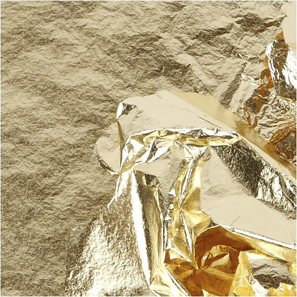 Metalli imitatsioonileht, leht 16x16 cm, kuldne, 0,625 m2, 25 lehte/ 1 pakk - Image 4