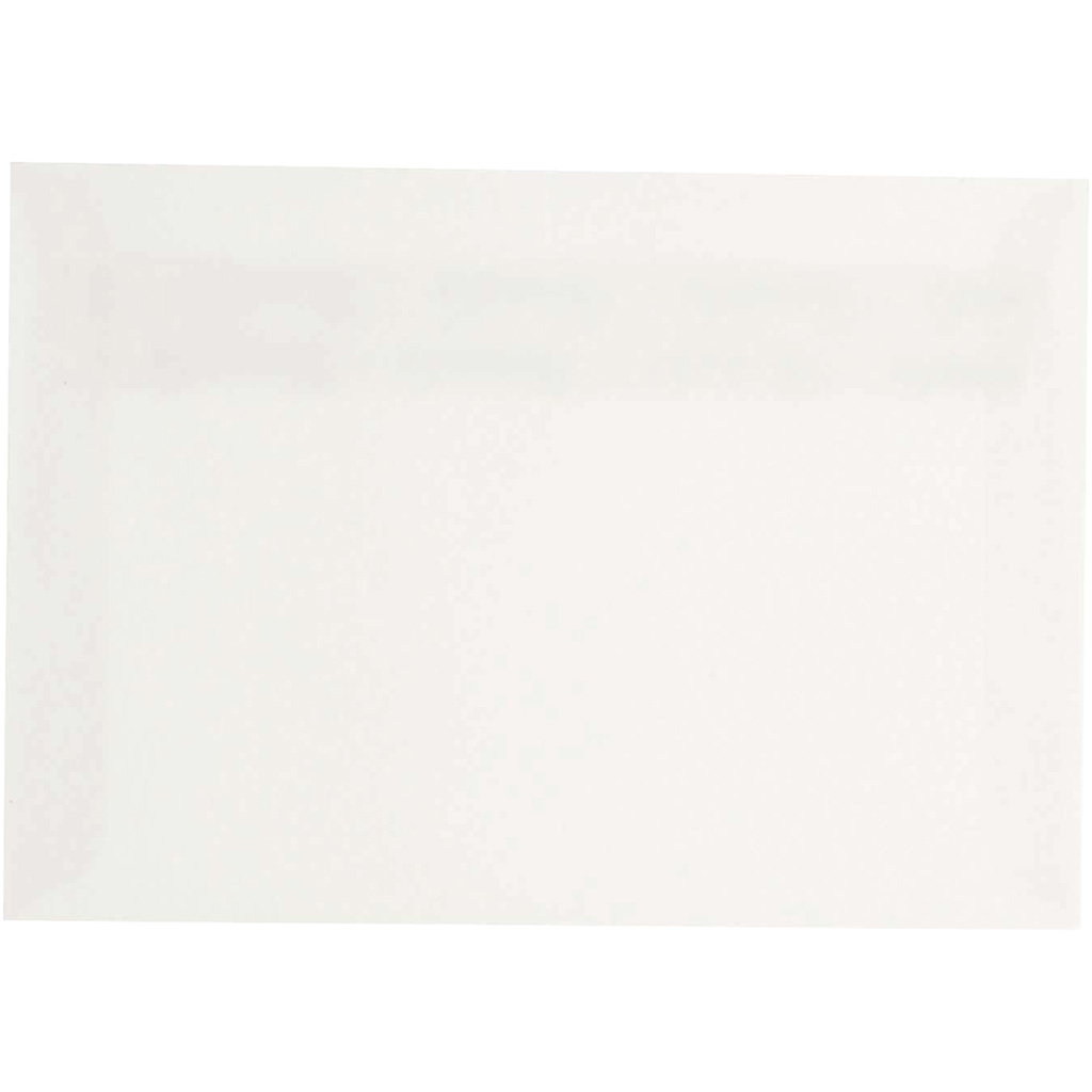 Ümbrikud, ümbriku suurus 11,4x16,2 cm, 120 g, naturaalvalge, 50 tk/ 1 pakk