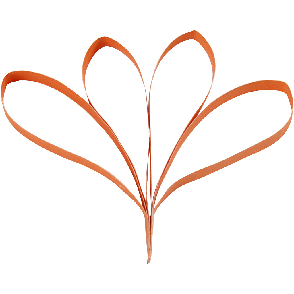 Quilling paberiribad, L: 78 cm, W: 5 mm, 120 g, oranž, roosa, punane, kollane, 100 tk/ 1 pakk - Image 10