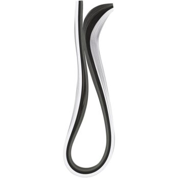 Quilling paberiribad, L: 78 cm, W: 5 mm, 120 g, must, hall, valge, 100 tk/ 1 pakk