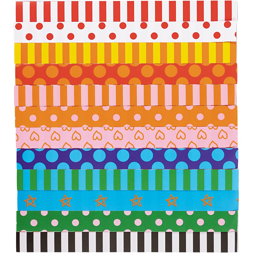 Paberkettad, muster, L: 16 cm, W: 15 mm, 400 tk/ 1 pakk - Image 4