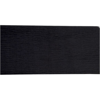Krepppaber, leht 50x250 cm, must, 10 plisseeringut/ 1 pakk