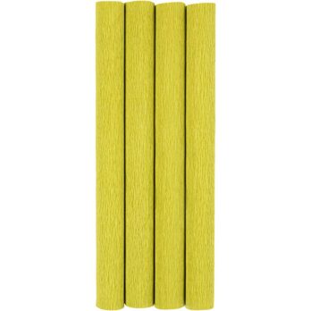 Krepppaber, leht 25x60 cm, kreppmaterjal: 180%, 105 g, heleroheline, 4 lehte/ 1 pakk