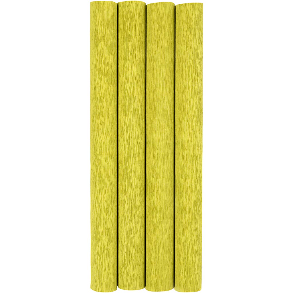 Krepppaber, leht 25x60 cm, kreppmaterjal: 180%, 105 g, heleroheline, 4 lehte/ 1 pakk