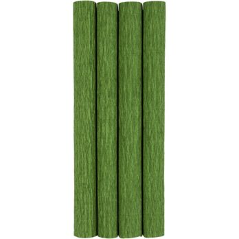 Krepppaber, leht 25x60 cm, kreppmassiiv: 180%, 105 g, lehe roheline, 4 lehte/ 1 pakk