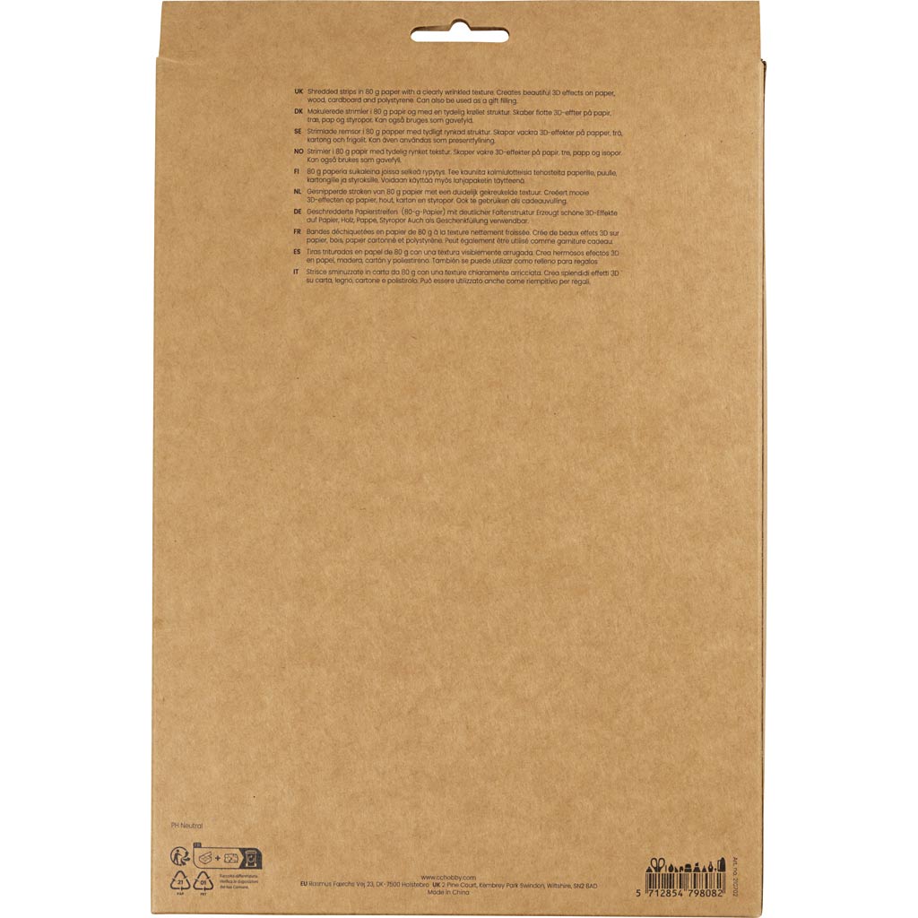 Kortsutatud paber, L: 25-30 cm, W: 3 mm, tumeroheline, roosa, 2x50 g/ 1 pakk - Image 3