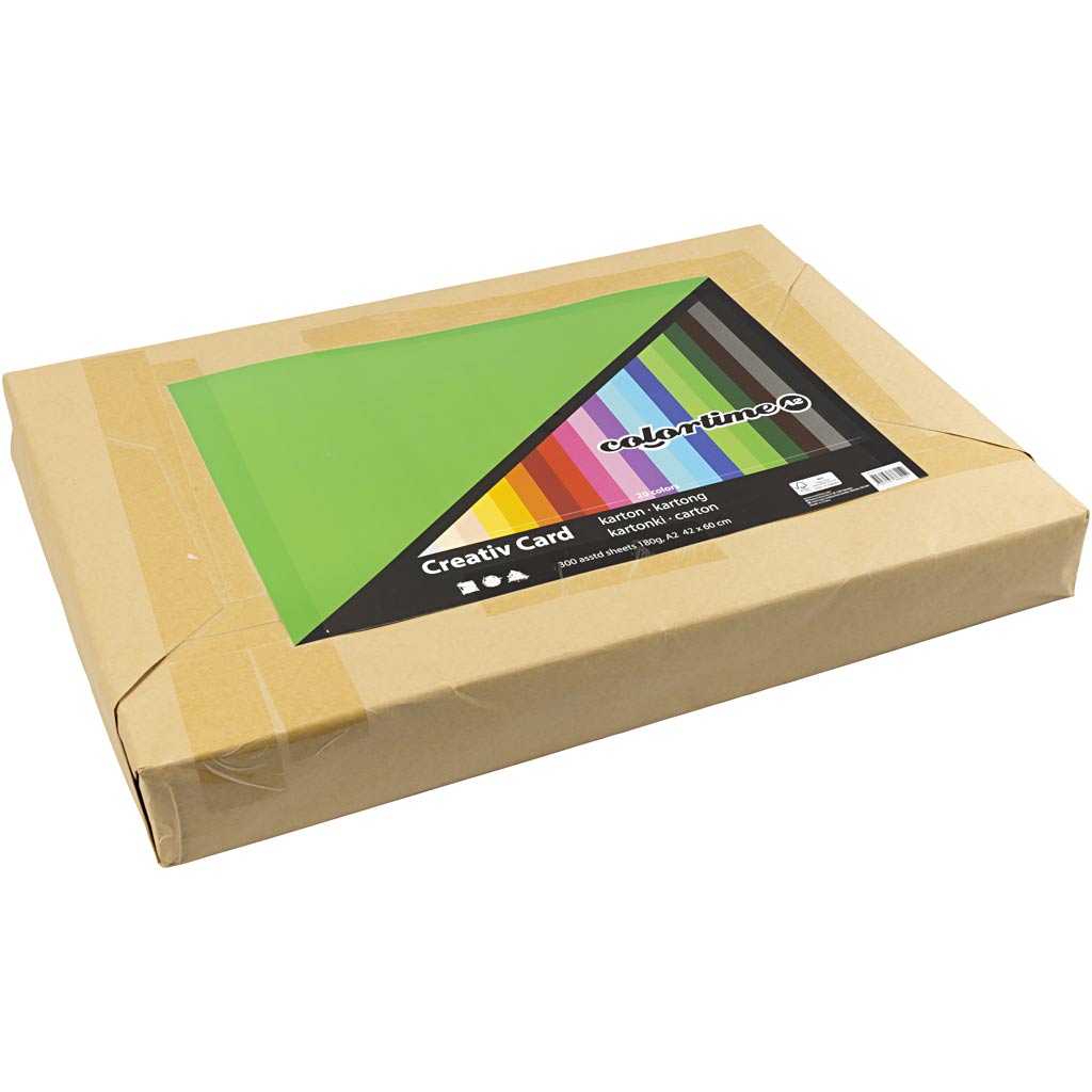 Loovkaart, A2, leht 420x594 mm, 180 g, värvide valik, 300 lehte/ 1 pakk - Image 2