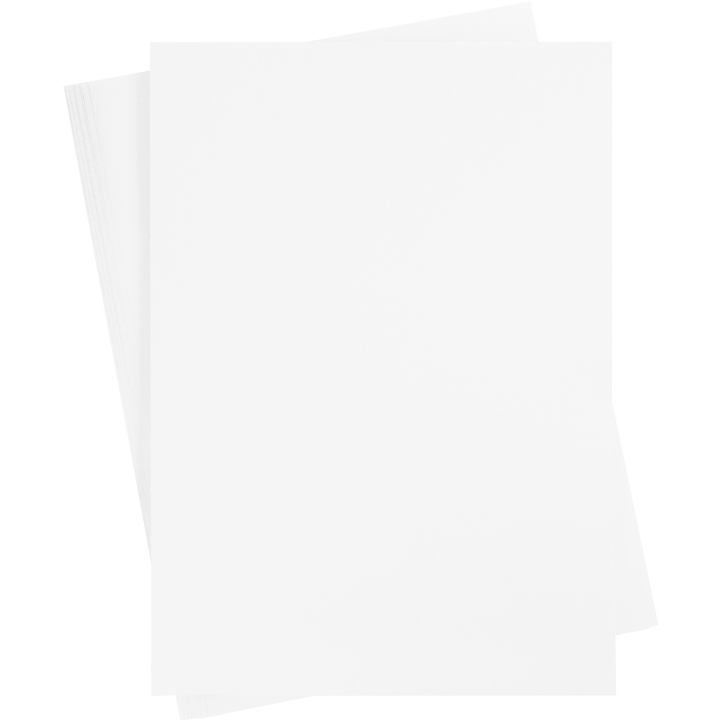 Kaardipaber, A2, leht 420x594 mm, 180 g, valge, 10 lehte/ 1 pakk