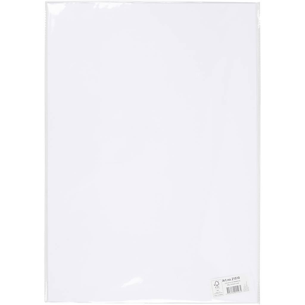 Kaardipaber, A2, leht 420x594 mm, 180 g, valge, 10 lehte/ 1 pakk - Image 2