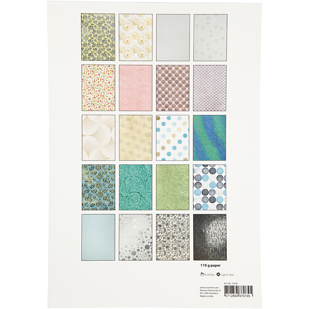 Käsitsi valmistatud paberipadi, A4, leht 210x297 mm, 110-150 g, 20 lehte/ 1 pakk - Image 3