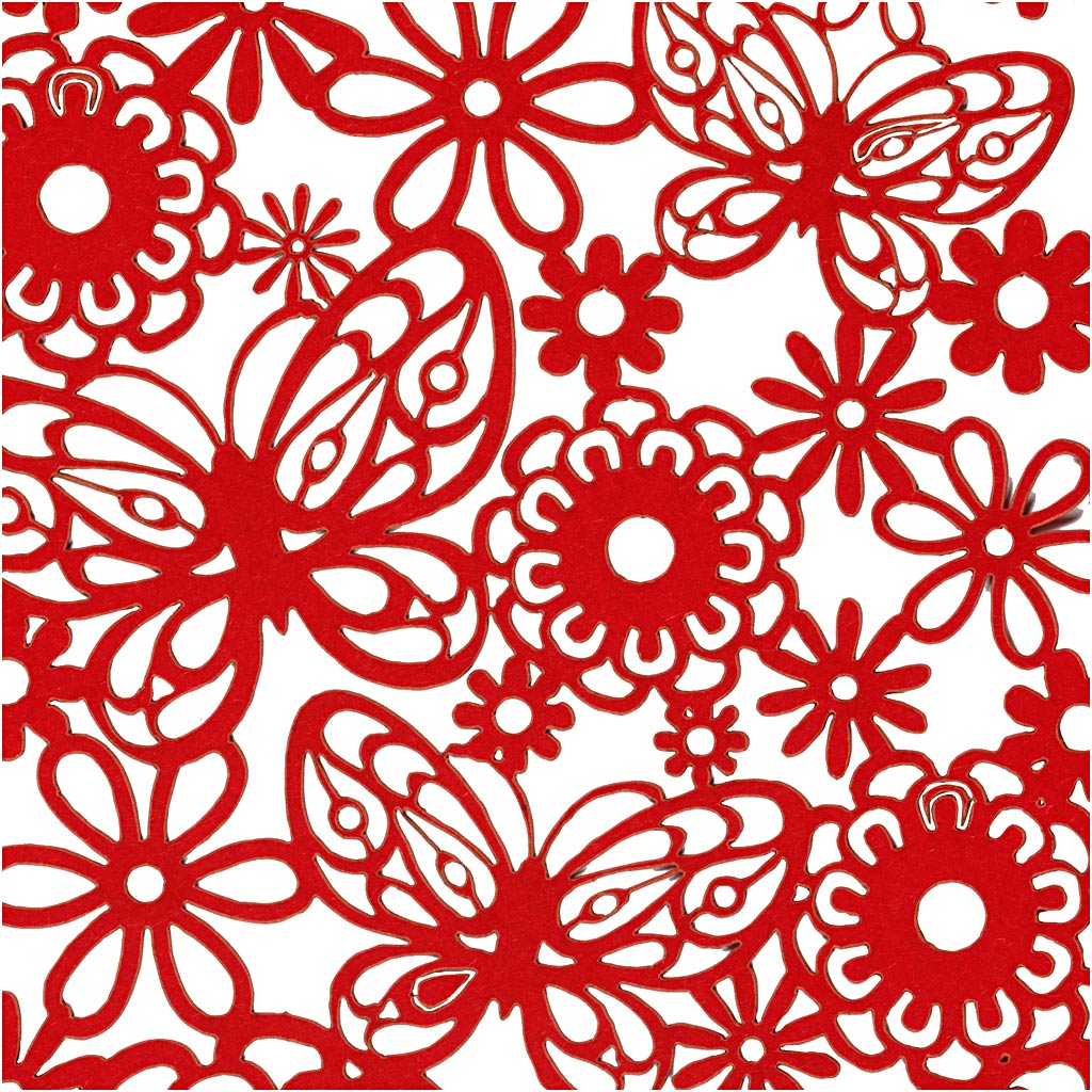 Pitsmustriline papp, leht 10,5x15 cm, 200 g, punane, 10 tk/ 1 pakk - Image 3