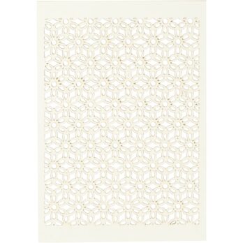 Pitsmustriline papp, leht 10,5x15 cm, 200 g, naturaalvalge, 10 tk/ 1 pakk