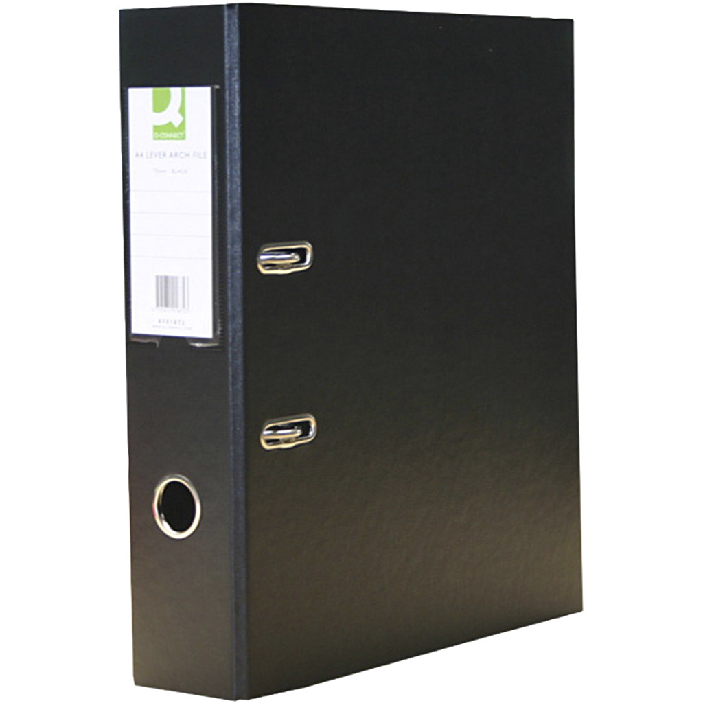 Rõngaköide, A4, suurus 75 mm, 2 rõngast, must, 1 tk