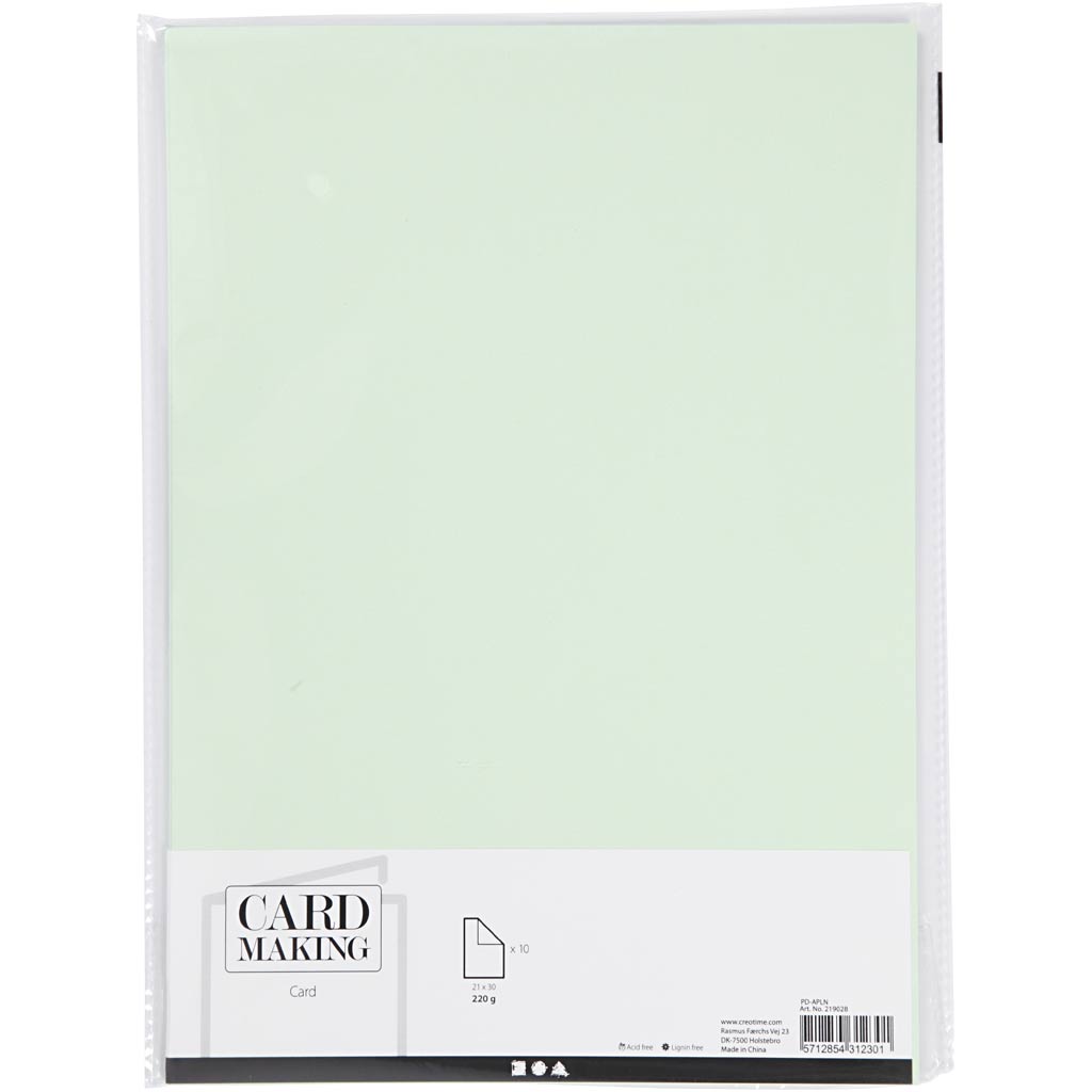 Kaart, A4, leht 210x297 mm, 220 g, heleroheline, 10 tk/ 1 pakk - Image 2