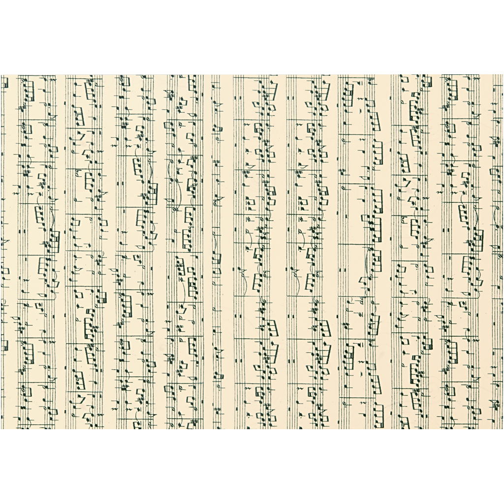 Kaart, noot, A4, leht 210x297 mm, 180 g, 10 lehte/ 1 pakk