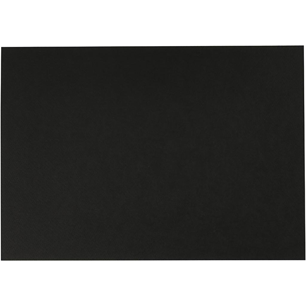 Watercolour Paper, A4, sheet 210x297 mm, 230 g, black, 10 sheet/ 1 pack