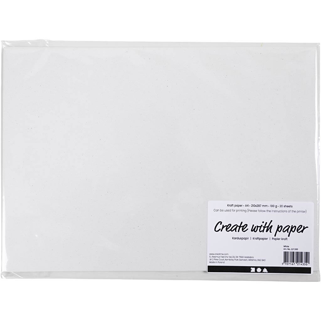 Jõupaber, A4, leht 210x297 mm, 100 g, valge, 20 lehte/ 1 pakk - Image 2