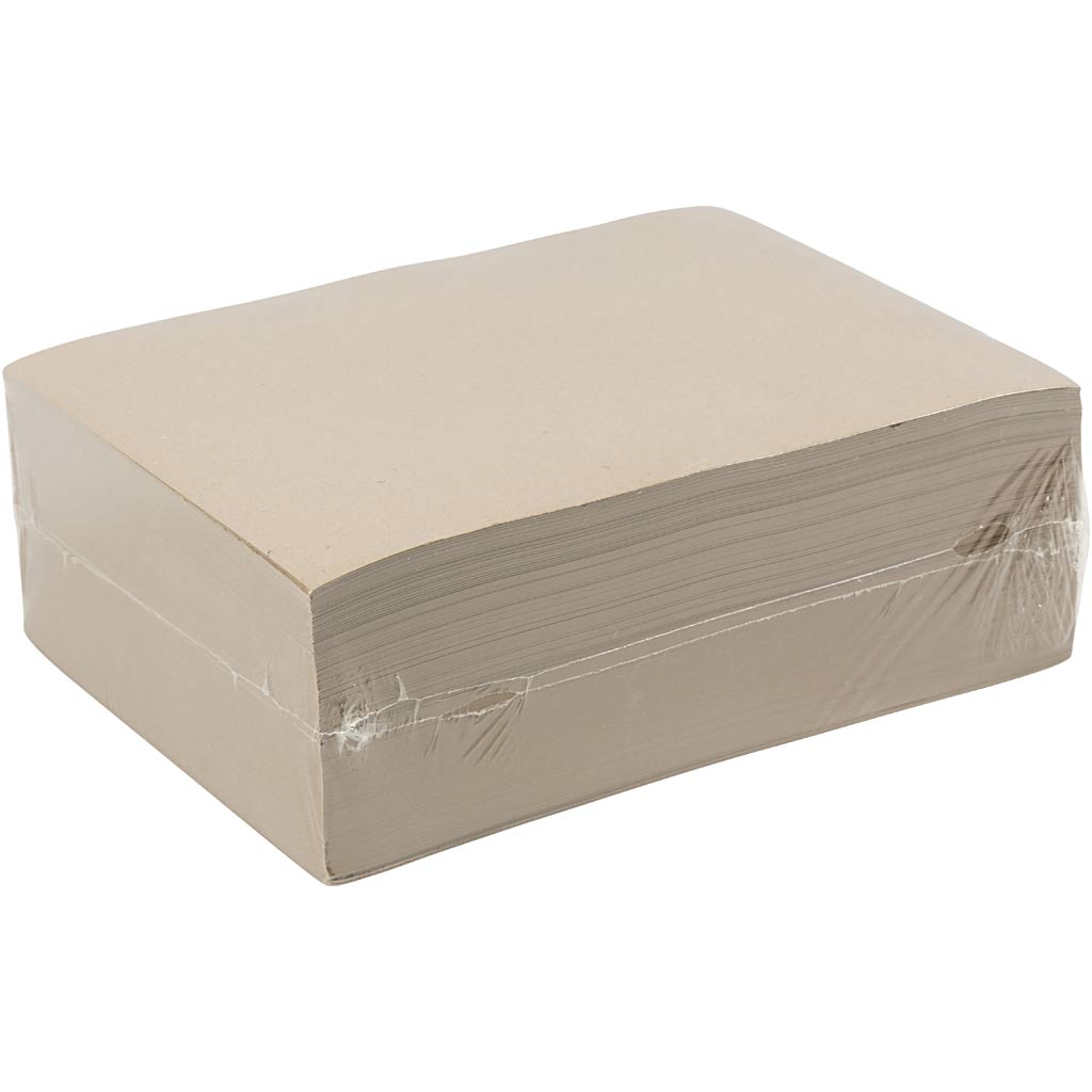 Kraftpaber, A4, leht 210x297 mm, 135 g, hallikaspruun, 500 lehte/ 1 pakk - Image 2