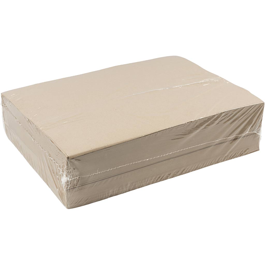Kraftpaber, A3, leht 297x420 mm, 135 g, hallikaspruun, 500 lehte/ 1 pakk - Image 2