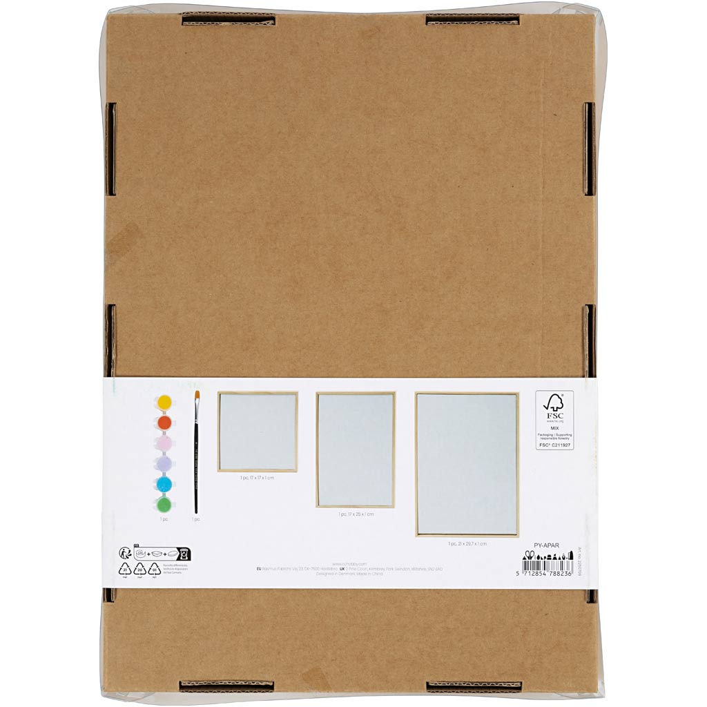 Kangaspaneelide segu, värviline, 1 pakk - Image 3