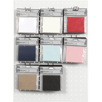 Lauakaardid, suurus 9x4 cm, 220 g, erinevad värvid, 8x10 pakk/ 1 pakk