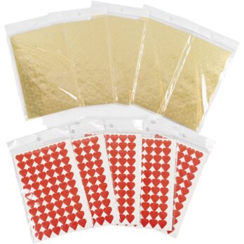 Kleebised, südamed ja tähed, suurus 14 mm, 100 lehte/ 1 pakk