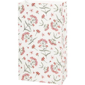 Paberikott, lilled, H: 21 cm, suurus 6x12 cm, 80 g, 8 tk/ 1 pakk