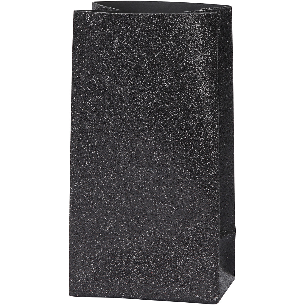 Paberikott, H: 17 cm, suurus 6x9 cm, 170 g, must, 8 tk/ 1 pakk