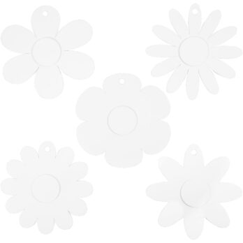 Lilled, diameeter. 20 cm, 400 g, valge, 5x3 tk/ 1 pakk