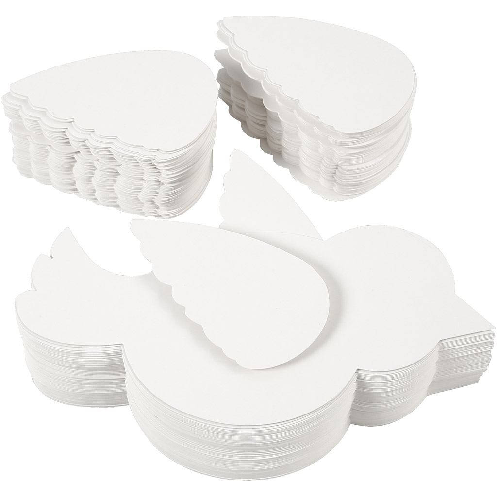 Lind, L: 25 cm, 400 g, valge, 100 komplekti/ 1 pakk