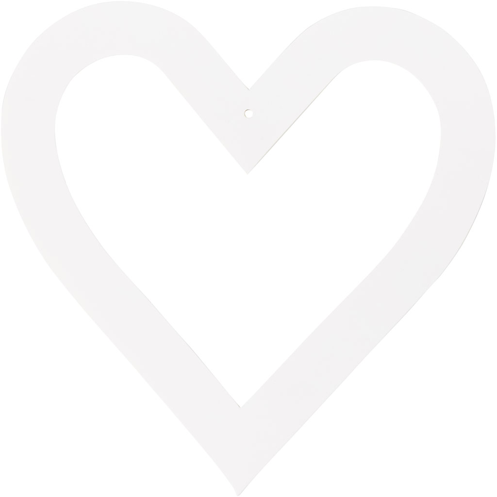 Südameraam, suurus 18x18 cm, 230 g, valge, 16 tk/ 1 pakk